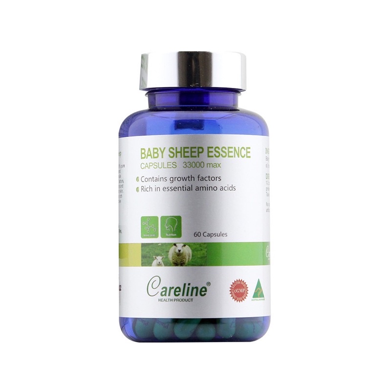 Viên Uống Nhau Thai Cừu CARELINE Baby Sheep Essence Tăng Cường Sắc Đẹp, Nâng Cao Sức Khoẻ Hộp 60 Viên Hoặc 100 Viên