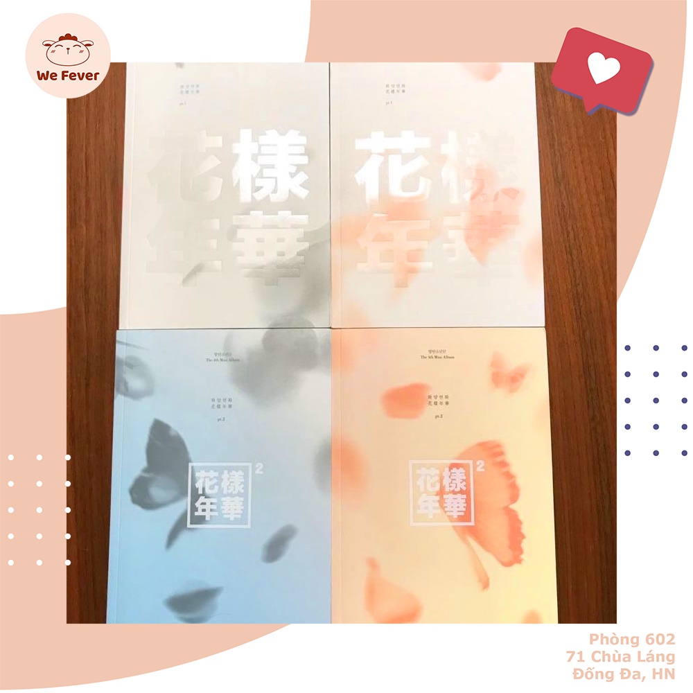 ALBUM Hoa Dạng Niên Hoa I HYYH của nhóm BTS - Pt1 và Pt2