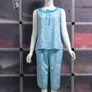 Đồ bộ lanh mặc nhà lửng, vải loại 1