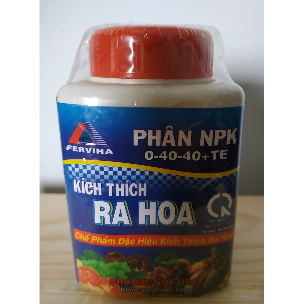 Phân NPK 0-40-40+TE chế phẩm đặc hiệu kích thích ra hoa - chai 100 gram