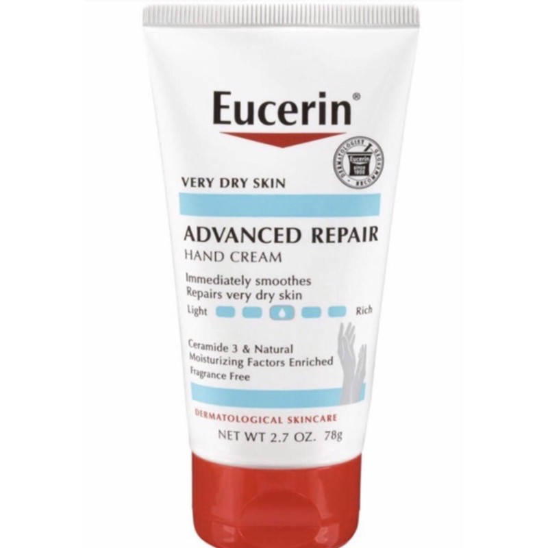 Dưỡng da tay Eucerin Advanced Repair very dry skin (78g) - Mexico