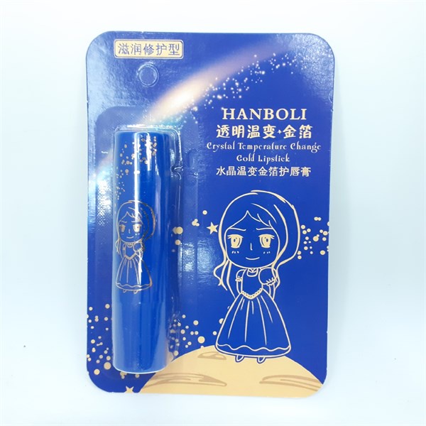 Son dưỡng Hanboli Crystal Temperature Change Gold Lipstick # đổi màu &amp; # không đổi màu