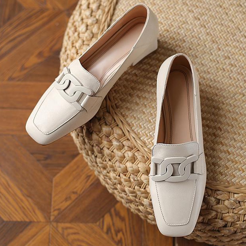 Giày lười IELGY đế dày kiểu Anh cho nữ