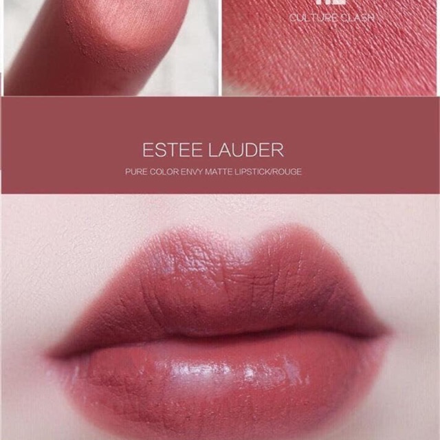 Son estee matte màu 112 hồng đất fullsize