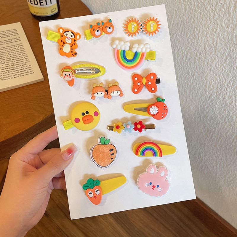 Kẹp Tóc Thiết Kế Hình Hoạt Hình Phong Cách Hàn Quốc Dễ Thương Dành Cho Trẻ Nhỏ 2022