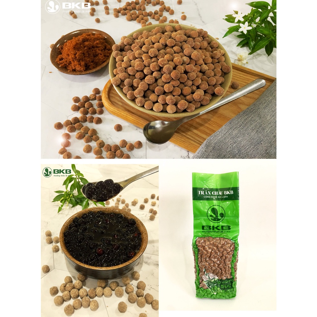 Trân châu đen dai dẻo BKB gói 1kg (Hàng Việt Nam, Giá Việt Nam, Chất lượng Đài Loan)