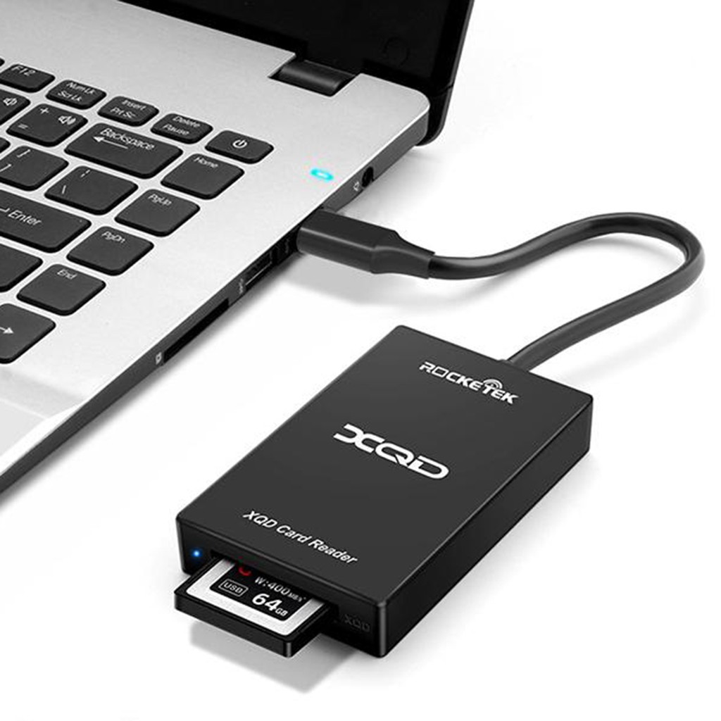 Đầu đọc thẻ nhớ XQD và SD chuẩn USB 3.0 thương hiệu Rocketek