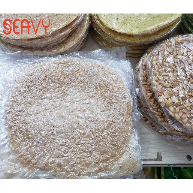 🌽🍘 Bánh tráng mè gừng dẻo ngọt, loại dày, Đặc sản Nha Trang, gói 250 gram - Seavy 🌽🍘