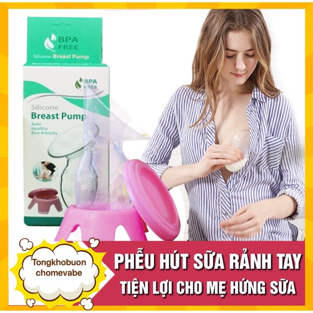 Cốc hứng sữa tiện lợi cho mẹ