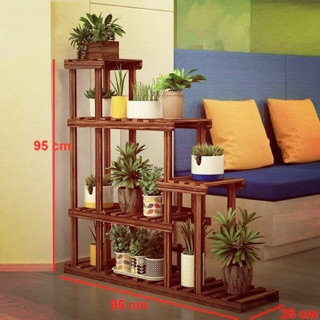 Kệ gỗ để cây cảnh cỡ lớn Kệ gỗ trang trí đa năng Mã KG01C, KT 100x25x90