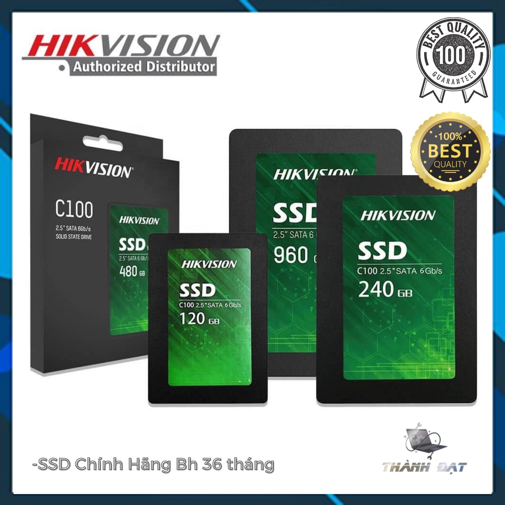 Ổ cứng SSD ,SSD ,SSD Hikvison C100 120G, 240GB - Bảo hành 36 tháng - Hàng Chính hãng(TẶNG CÁP SATA)