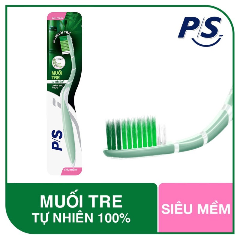 Bàn Chải Đánh Răng P/S Muối Tre Tự Nhiên Sáng Răng