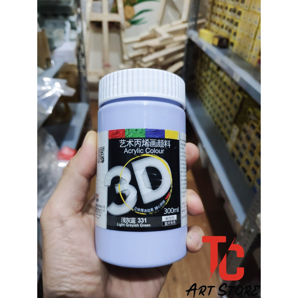 [TC Art Store] (BẢNG MÀU 2) Màu acrylic 3D - 5D 300ml - Màu vẽ tranh được trên tất cả các chất liệu