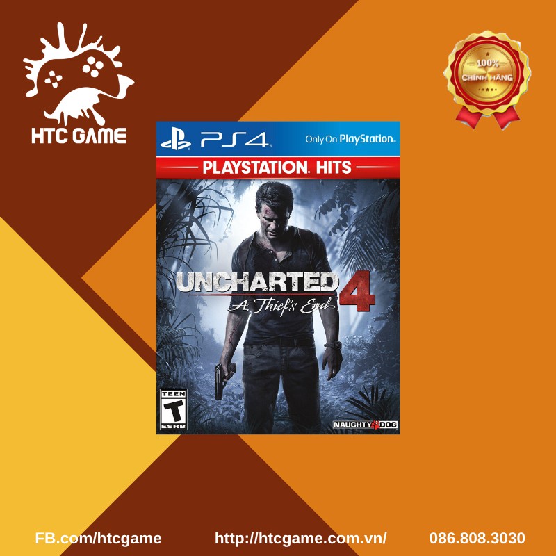 [Mã 159ELSALE hoàn 7% xu đơn 300K] Đĩa game Uncharted 4: A Thief's End dành cho máy PS4 / PS5 2nd