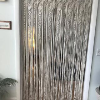 Rèm trang trí rèm cửa rèm sợi rèm macrame handmade