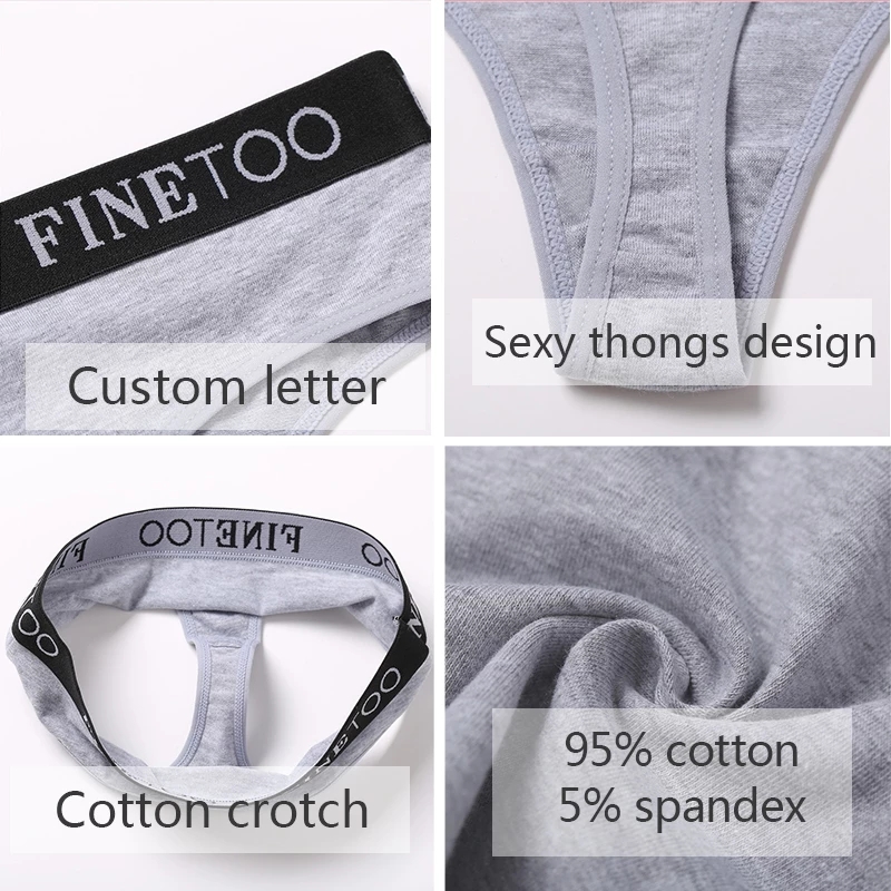 Quần lót nữ lọt khe TAKETALK vải cotton lưng chữ T gợi cảm thời trang