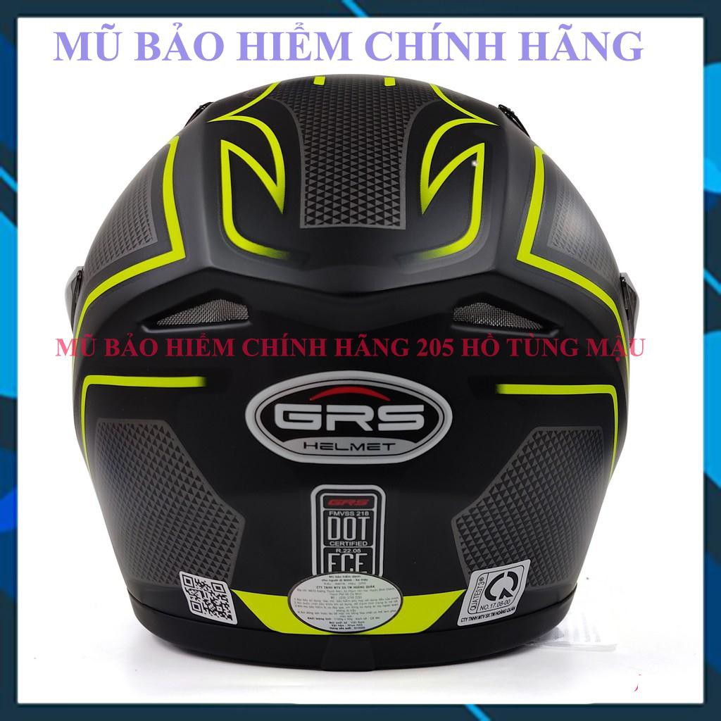 Mũ bảo hiểm Fullface GRS A801K Tem