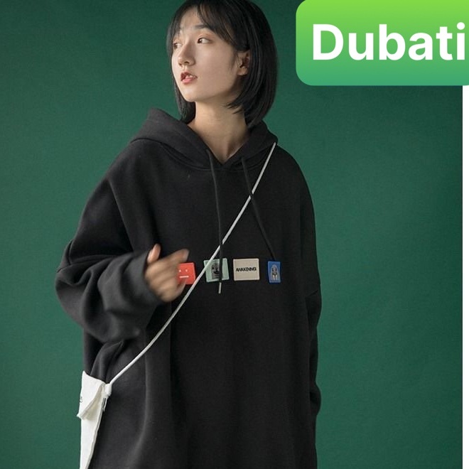 ÁO KHOAC NỈ - HOODIE NAM NỮ CHẤT NỈ STICKER LOGO CHỐNG LẠNH NÓNG, ĐÔNG HÈ NHẬT BẢN- DUBATI FASHION