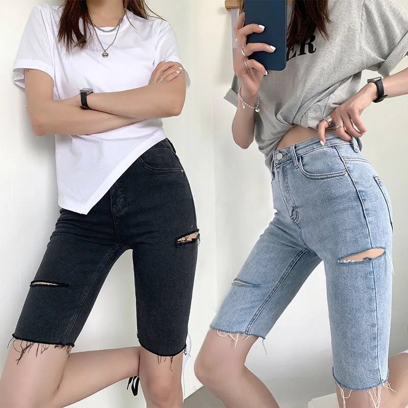 Quần Short Jean Nữ Lưng Cao Dáng Ôm Hàng Mới