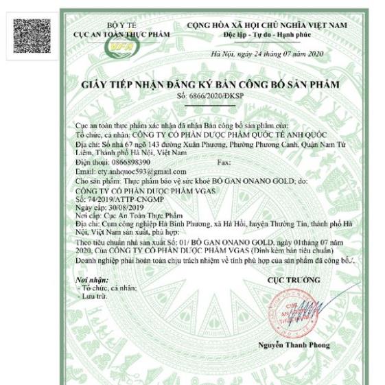 Bổ gan ONANO Gold – Hỗ trợ giải độc gan, giúp thanh nhiệt , tăng cường chức năng gan (hộp 60 viên)