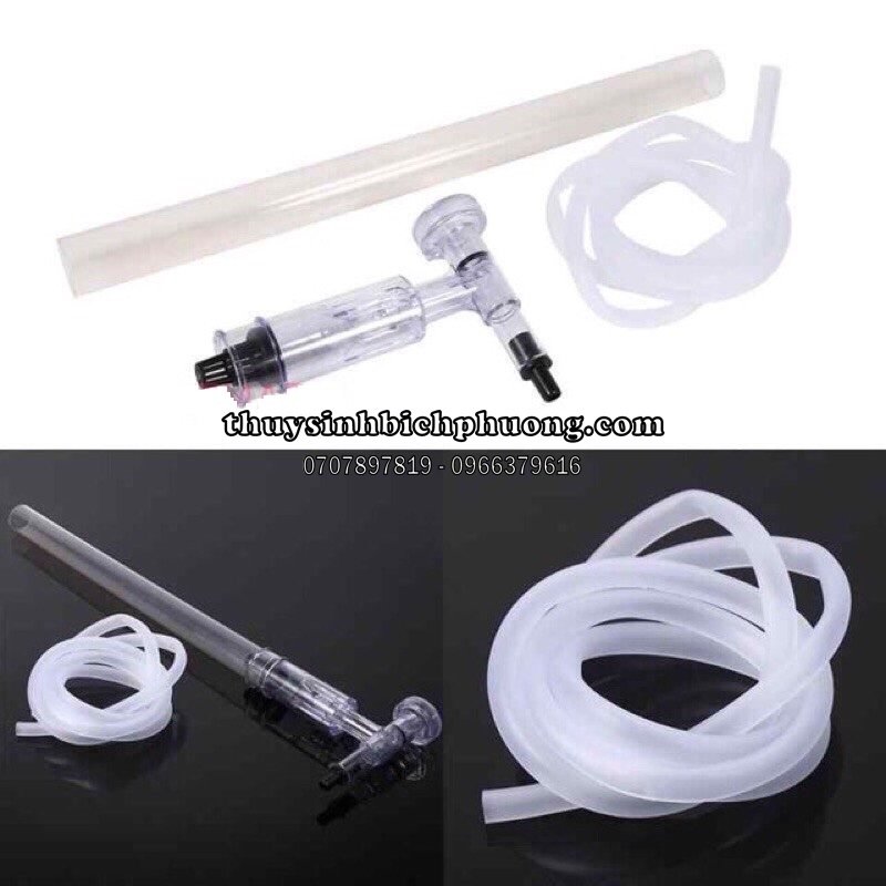 MÁY HÚT CẶN AS 666B DẠNG CƠ TIỆN LỢI - VỆ SINH HÚT HỒ CÁ THỦY SINH