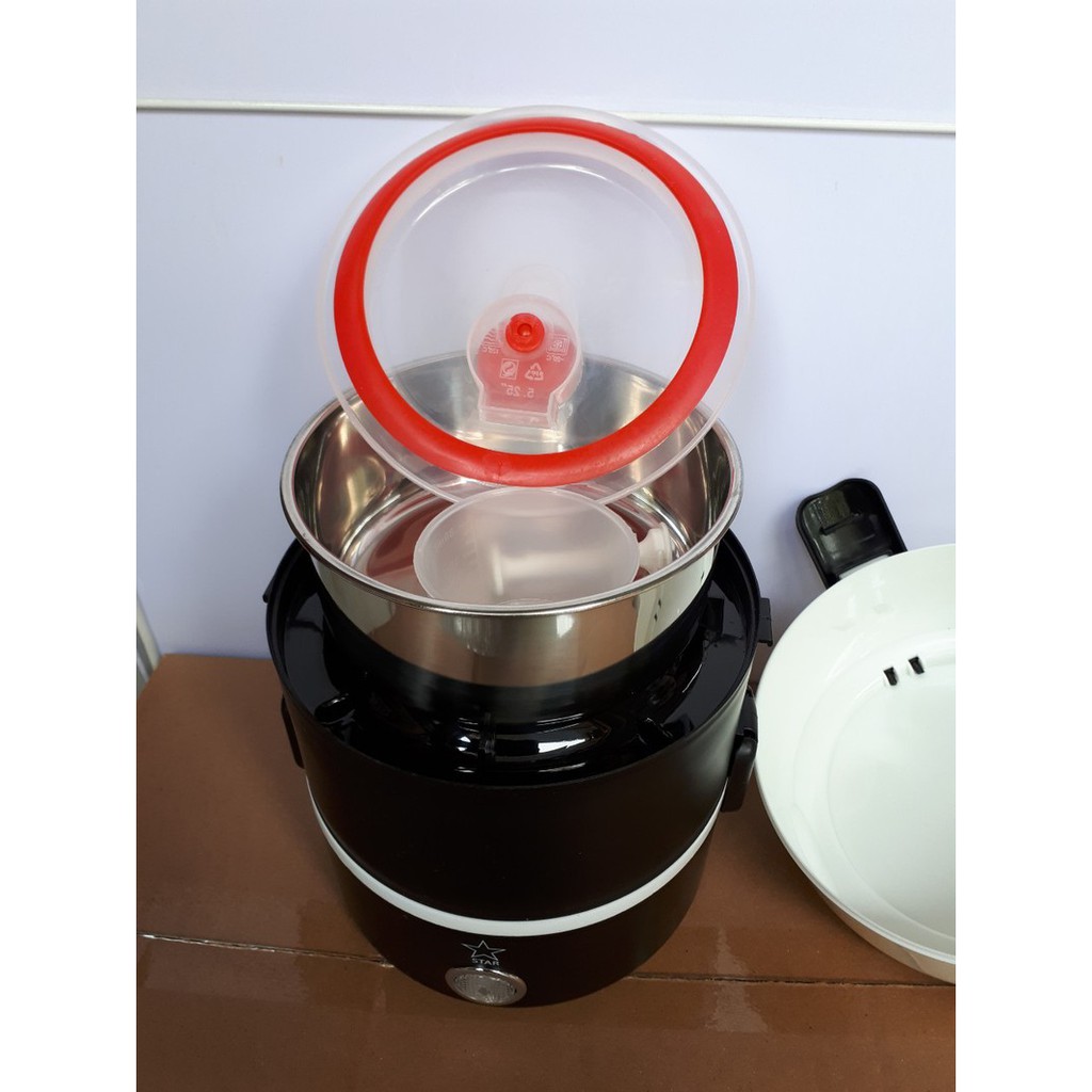 Nồi cơm điện mini đa năng,ủ cơm,hâm nóng 3 tầng siêu tiện lợi,cà men giữ nhiệt đựng thức ăn,hộp cơm văn phòng-rẻ,bền