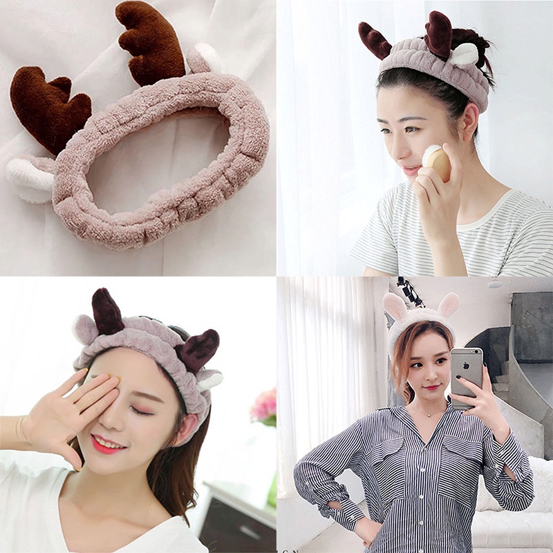 Băng đô co giãn tiện dụng khi rửa mặt