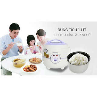 Nồi cơm điện pensonic 1 lít psr-1003 tím - hàng trưng bày - mới 95% - 99%