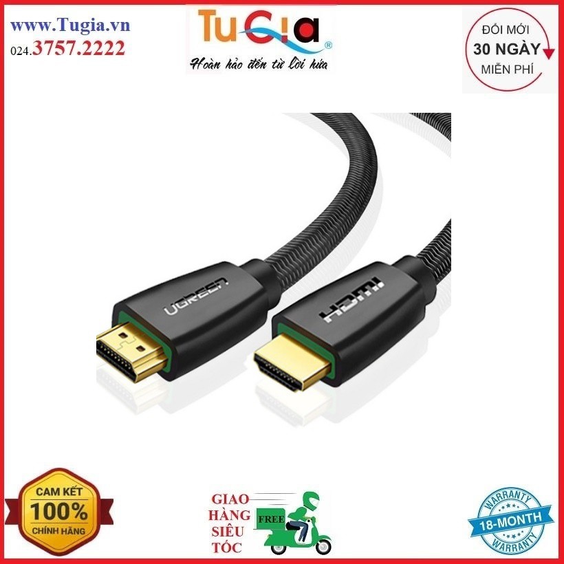 Cáp HDMI 2.0 dài 5m hỗ trợ 4Kx2K Ugreen 50465 - Hàng Chính Hãng