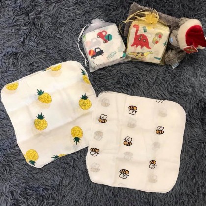 Sét 10 khăn sữa Aden trong 1 túi lưới cực kỳ đẹp cho bé