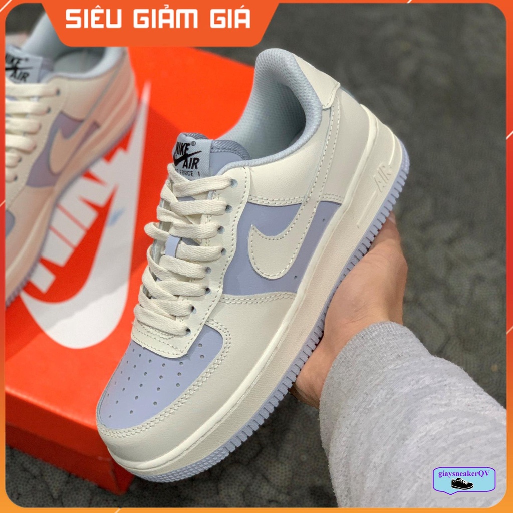 Giày thể thao Air Force 1 AQ4134-405 màu xanh cá tính, hiện đại, êm đẹp dành cho nữ