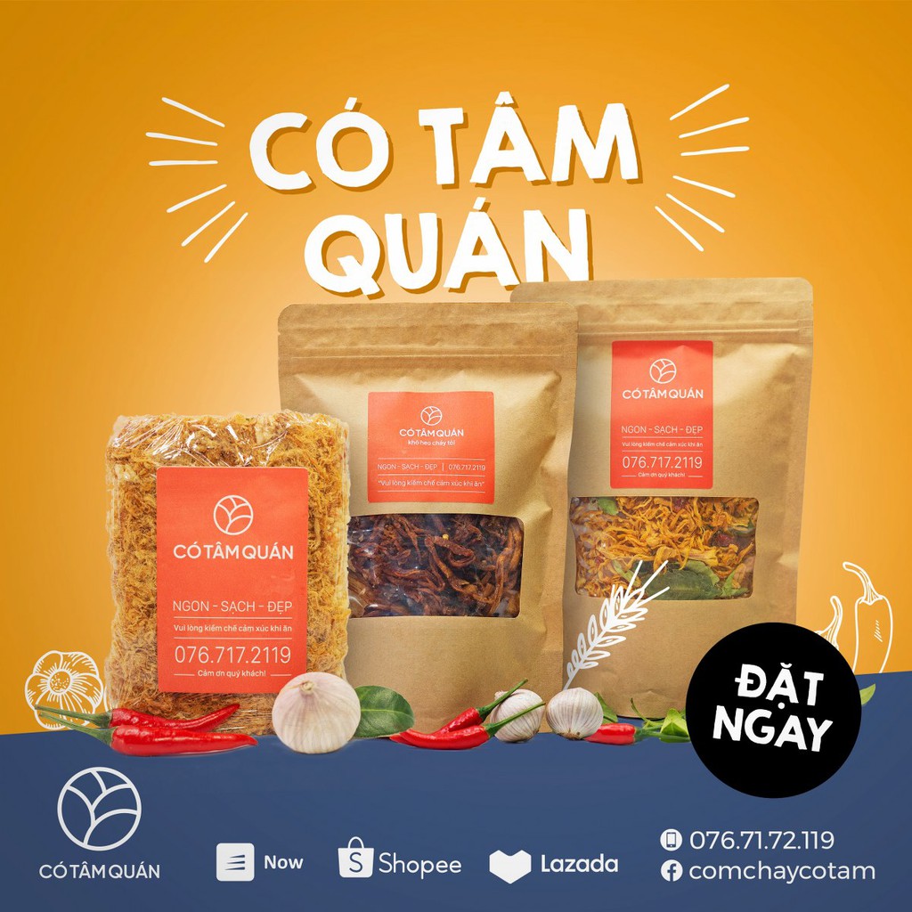 [Mã 77FMCGSALE1 giảm 10% đơn 250K] CƠM CHÁY CHÀ BÔNG - CÓ TÂM QUÁN | BigBuy360 - bigbuy360.vn