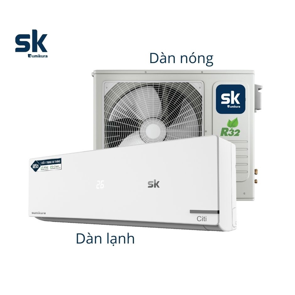 [Mã ELHA10 giảm 6% đơn 5TR] Điều hòa R32 1 ngựa SK Sumikura APS/APO-092CITI 1 chiều