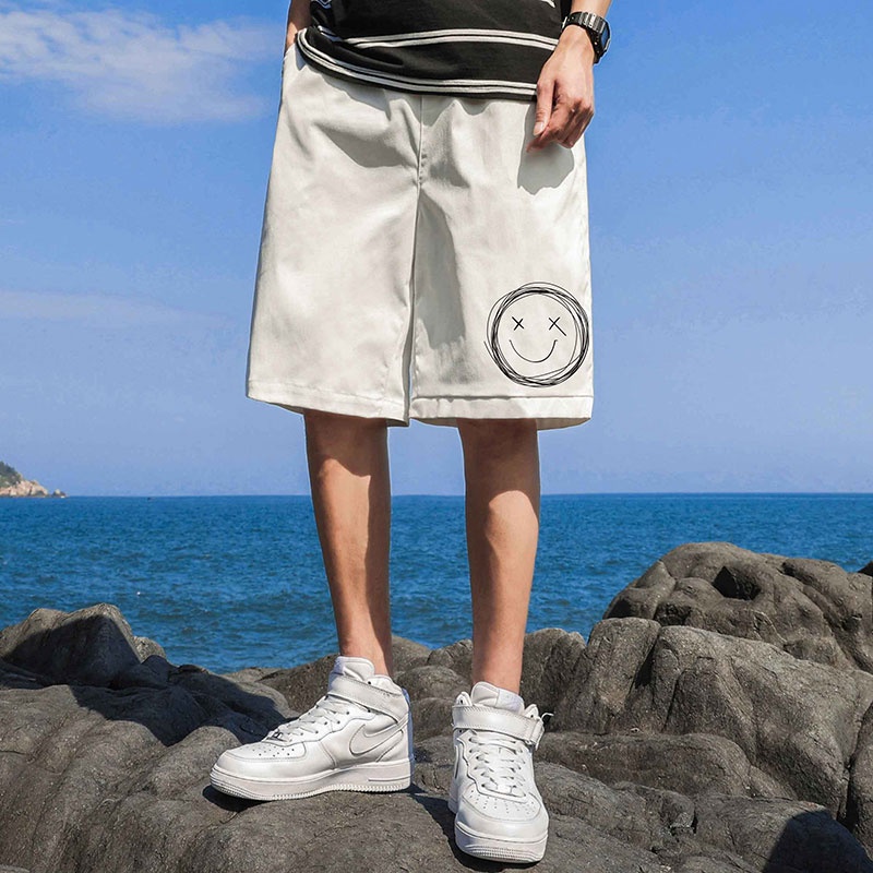 Quần short thể thao ống rộng màu đen thời trang mùa hè cho nam