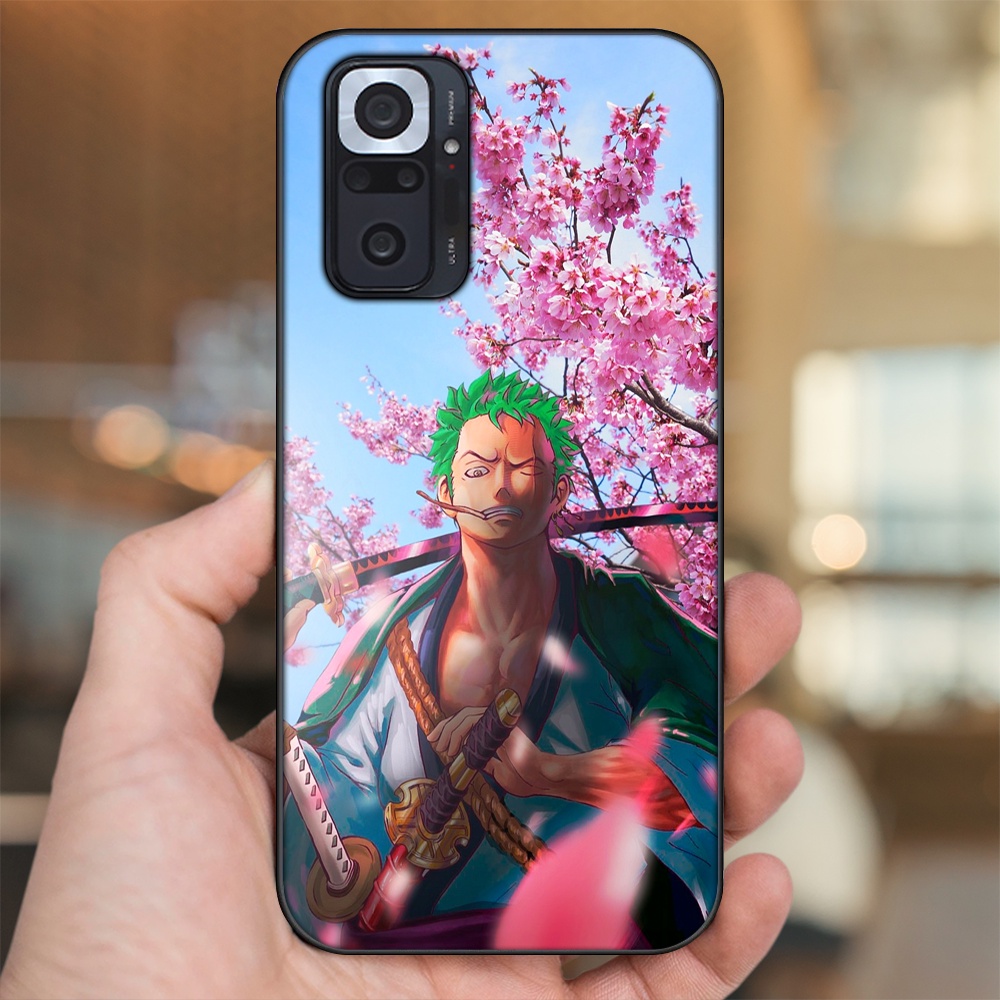 Ốp lưng Xiaomi Redmi Note 10 Pro viền đen in hình Zoro One Piece