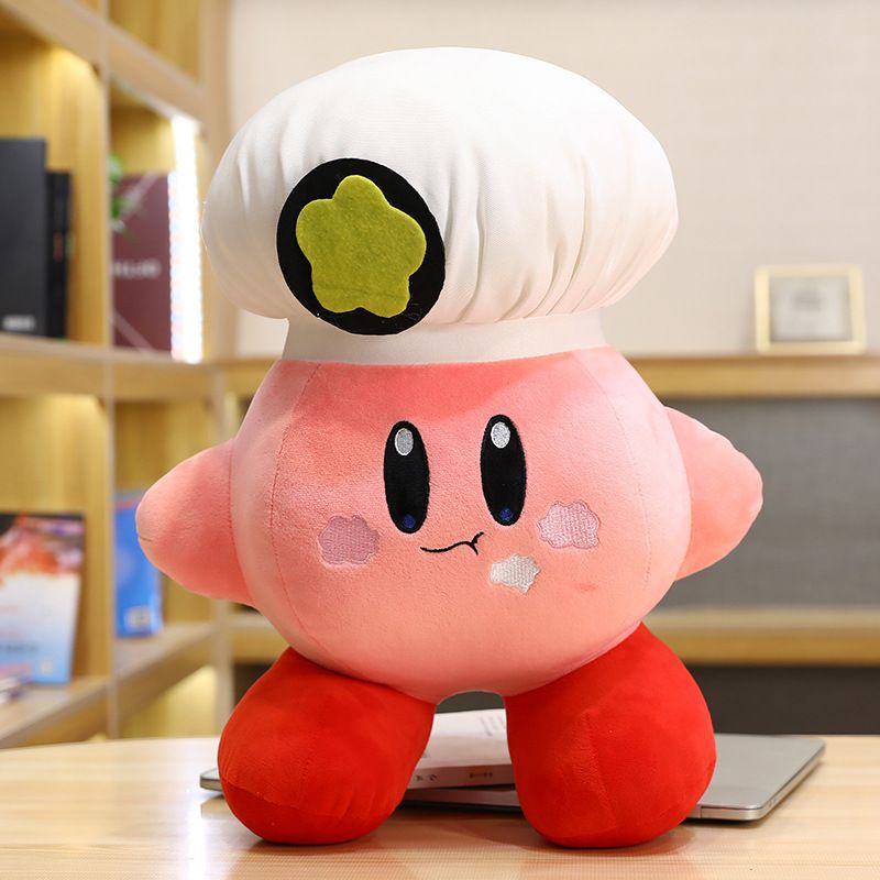 Gối Nhồi Bông Đồ Chơi Hình Nhân Vật Kirby Dễ Thương Kích Thước 32Cm