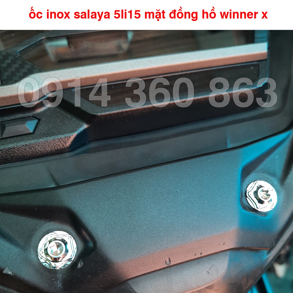 Ốc inox salaya 5li15 gắn mão, đồng hồ, dàn áo