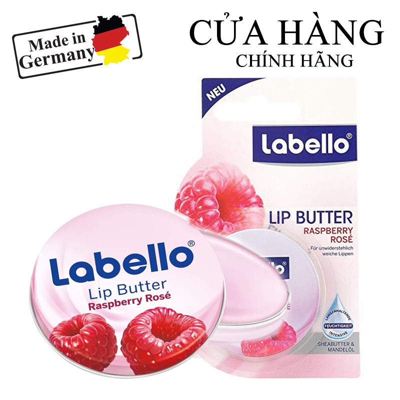 [KÈM BILL] Son dưỡng môi Labello lip Butter Raspberry Rose 16,7g