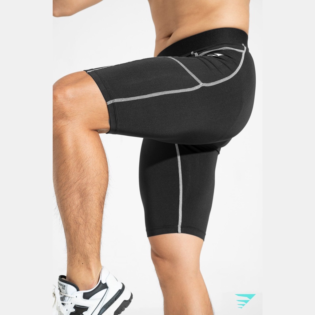 Quần Đùi Legging Thể Thao Nam Fitme Bó Cơ Hỗ Trợ Giữ Nhiệt P09