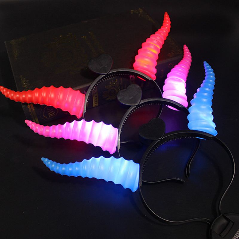 Băng Đô Cài Tóc Hình Sừng Hươu Có Đèn LED Phát Sáng Độc Đáo