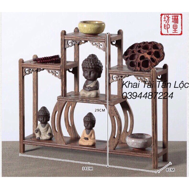 Kỉ bàn trà mini để đặt tượng , chậu bonsai trang trí tphcm