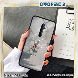 Ốp lưng kính 3D OPPO Reno2- cung hoàng đạo