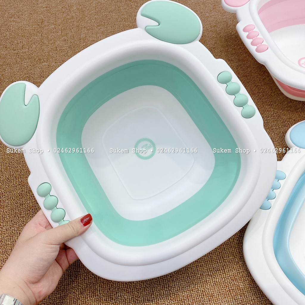 Chậu rửa mặt gấp gọn Mom Trusted siêu tiện lợi