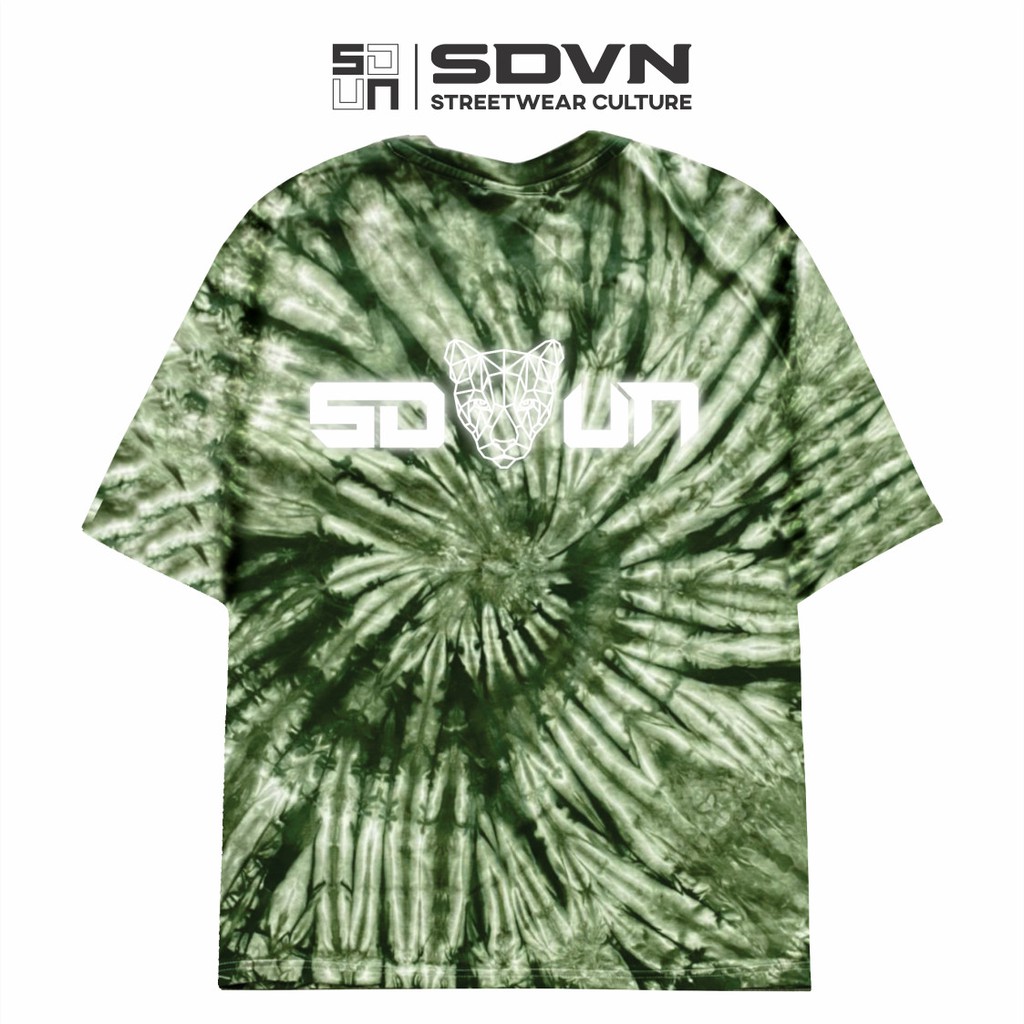 Áo Thun Cotton SDVN Unisex Nhuộm Tie Dye Phản Quang