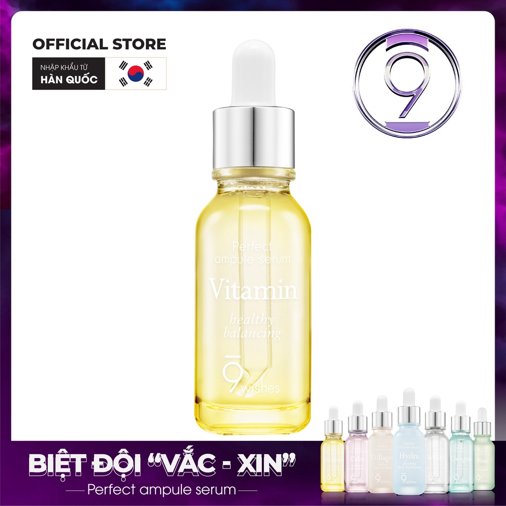 Tinh chất tái tạo 9 Wishes Mega Vitamin Ampule Serum 25ml