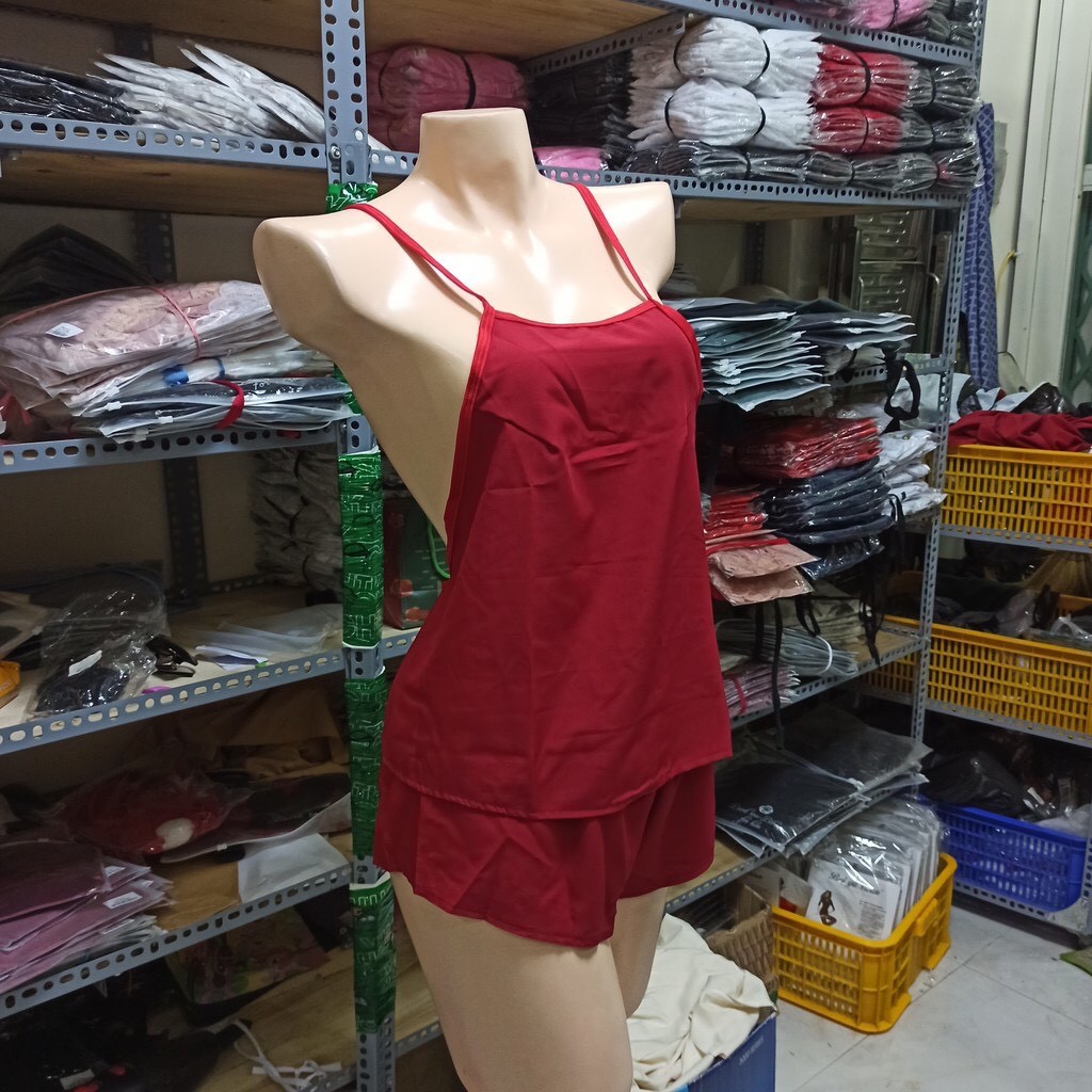 Set đồ ngủ cột dây đan chéo cực xinh Sherry Store S069 | BigBuy360 - bigbuy360.vn