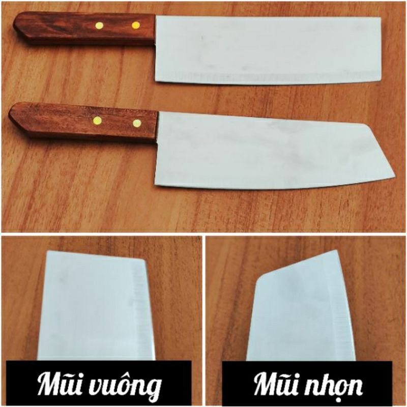 Dao bếp cán gỗ