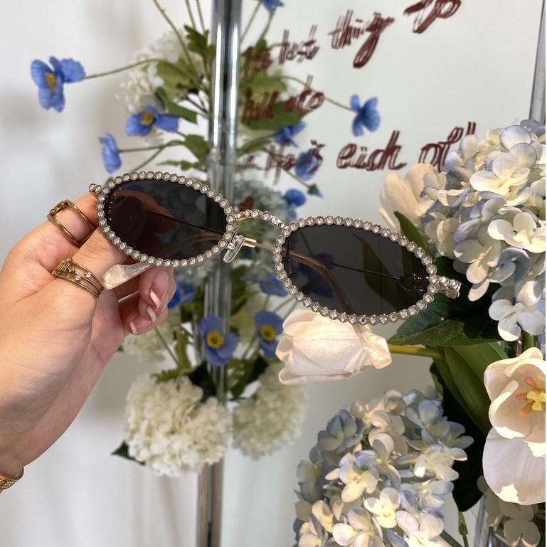 Kính Mát Hình Oval Gọng Kim Loại Jennie Lesyeuxdenini 02 - Jentle Garden Series
