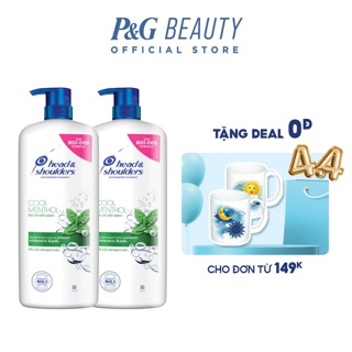 [Mua 1 tặng 1] Combo 2 chai Dầu Gội Head&Shoulders Bạc Hà Mát Lạnh chai 1200ml