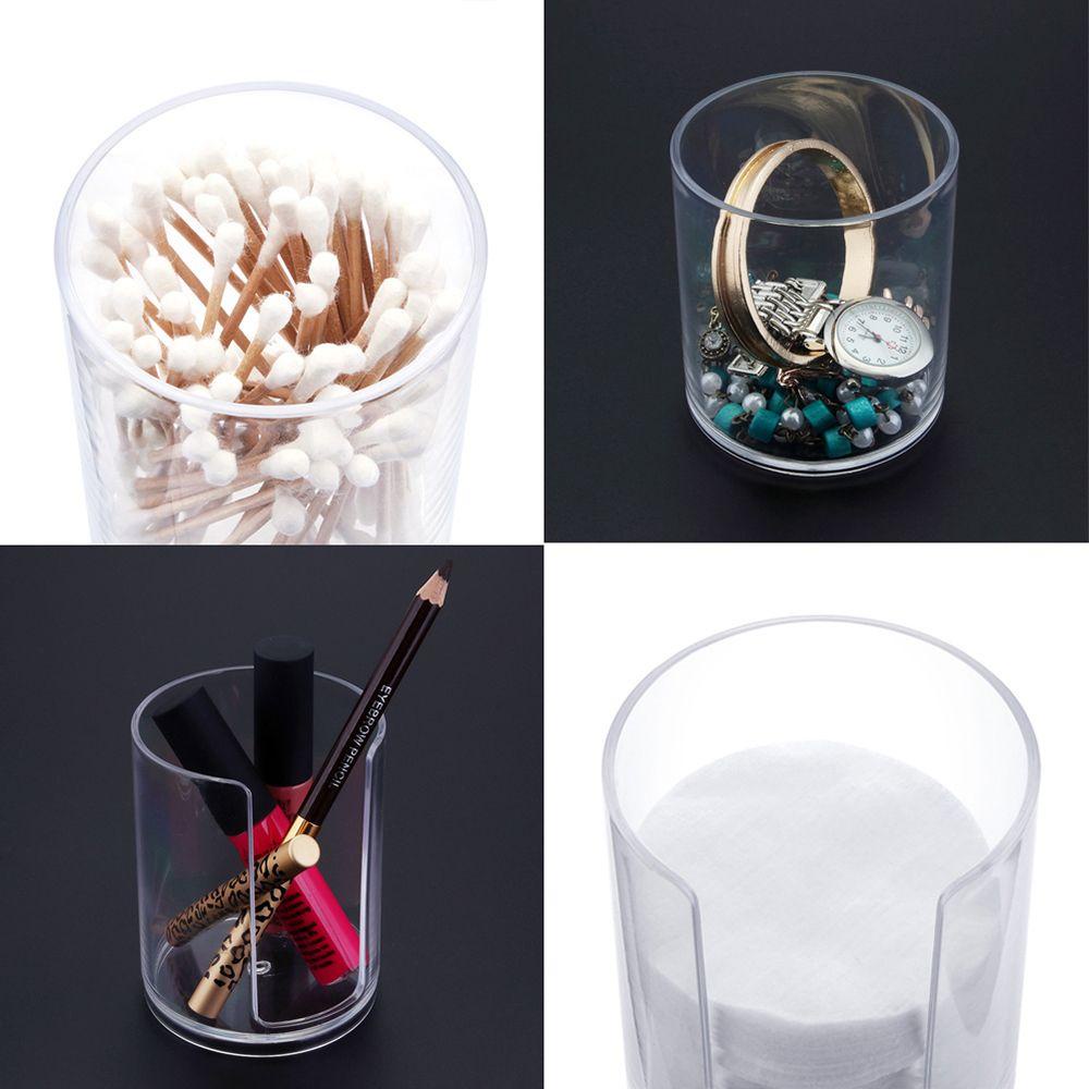Hộp Đựng Mỹ Phẩm Hình Tròn Bằng Acrylic Tiện Dụng Cho Gia Đình